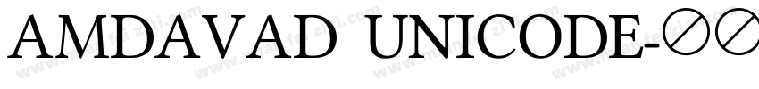 AMDAVAD UNICODE字体转换
